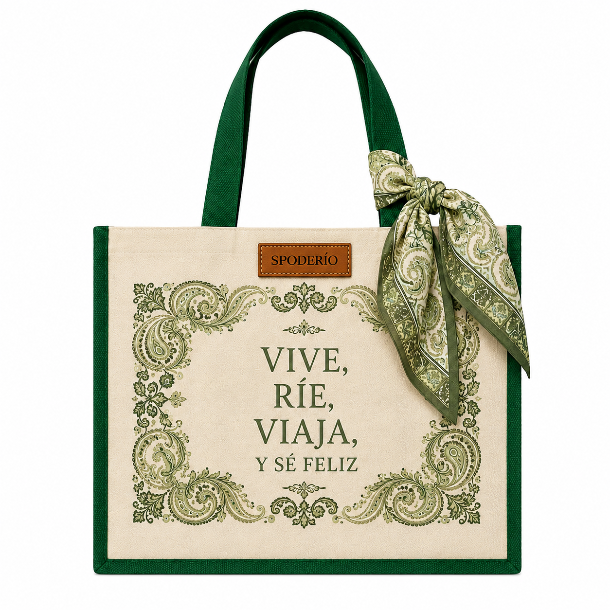 BOLSA TRAMA VERDE